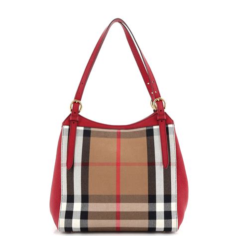 burberry horseferry check small canterbury panels tote|Burberry Small Canter Horseferry Check Tote .